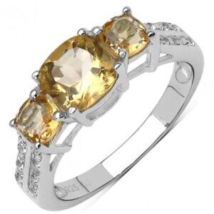 Citrine and Sterling Silver ring